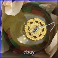 10 Vintage Mercury Glass SHINY BRITE & Misc Christmas Ball Ornaments JUMBO
