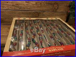 14 Ft Christopher Radko Shiny Brite Glass Garland Vintage 1940 Design Christmas