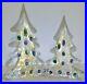 2-Vintage-Art-Glass-Murano-Millefiori-Christmas-Tree-Paperweight-GUMPS-6-5-8-01-vh