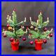 2-Vintage-Bottle-Brush-4-Mini-Christmas-Trees-Glass-Ornaments-Candles-Japan-01-mui
