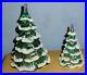 2-Vtg-Fenton-Iridescent-Green-Art-Glass-4-6-5-Snow-Flocked-Christmas-Trees-01-avyg