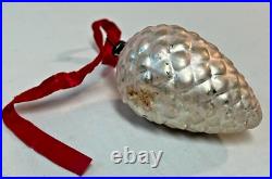26 VTG Pinecone Mercury Glass Christmas Ornaments withribbons Japan
