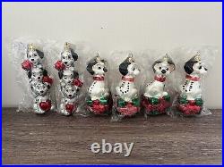2x Vintage 1997 Radko/Disney, 101 Dalmatians LE/5000 NIB, 4x Dalmatian Solo Rare