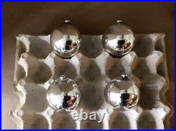 4 Japan Mercury Glass Celluloid Indent 3d Diorama Christmas Ornaments Nosiob