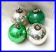 4-Pcs-Original-Vintage-Green-Silver-Glass-Christmas-Kugel-Ornament-Germany-01-ybhd
