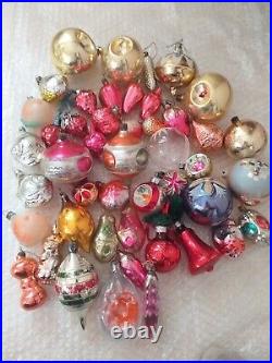 48 USSR Soviet Christmas Xmas ornaments fish pig pepper bell indent