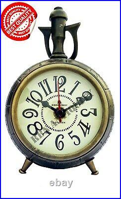 5'' Aluminum Desktop Clock Vintage Replica Best For Maritime Christmas Gift Item