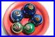 5-Pc-Glass-Kugel-Ornament-Vintage-Cobalt-Blue-Green-Round-Christmas-Gifts-X-6-01-qf