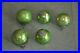 5-Pc-Vintage-1-5-Green-Glass-Original-Heavy-Kugel-Christmas-Ornament-Germany-01-bb