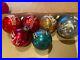 6-Vintage-SHINY-BRITE-Stenciled-Glass-Christmas-Ornaments-Rare-Moon-Stars-Santa-01-gqu