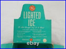 71 Vintage GE Lighted Ice # 48-D30 Snowball Bulbs with A Original Store Display
