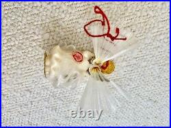 9 Vintage Hard Plastic ANGEL Spun CLOUD Glass Wing Christmas Ornaments Germany