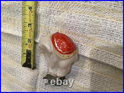 Antique Blown Glass Christmas Ornament Early 1950, s Russian Elephant excellent