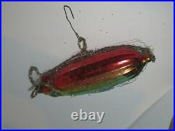 Antique Dirigible Zeppelin Blimp Christmas Tree Ornament Wire Wrapped (OR6)