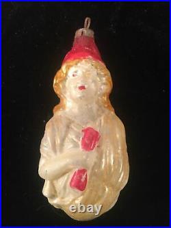 Antique Early 1910 German Glass Lady Liberty Patriotic Christmas Tree Ornament