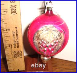 Antique German DOUBLE OUTDENT GRAPES Glass Ornament