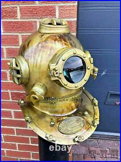 Antique Gift Diving Scuba Divers US Navy Vintage Boston Divers Deep Marine Xmas