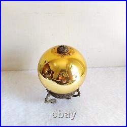 Antique Golden Glass German Kugel Christmas Ornament Decorative Party Props KU42