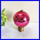 Antique-Pink-Glass-German-Kugel-Christmas-Ornament-Rare-5-Leaf-Brass-Cap-6-25-01-tgar