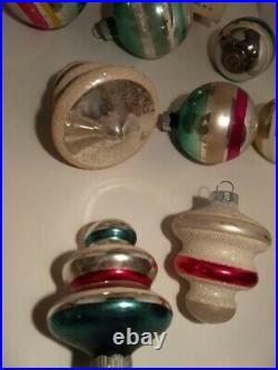 Antique/Vintage Mercury Glass Christmas Ornaments Shiny Brite, American MadeLARGE