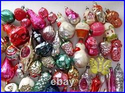 Big Set 81 Vintage Ukrainian Glass Christmas Ornaments Xmas Fir-Tree Decorations