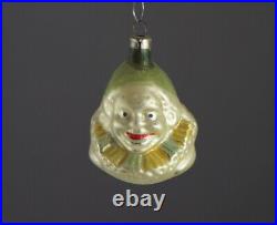 Blown Glass Ornament Clown head, ca. 1920 (# 10508)