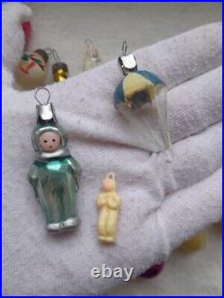 CHRISTMAS. NEW YEAR. Christmas decorations. Miniature Christmas toys. Vintage. USSR