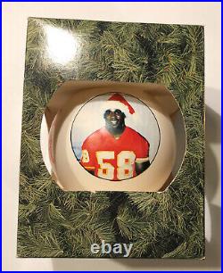 Chiefs Signatures Of Christmas Derrick Thomas Ornament Autographed Twice In Box