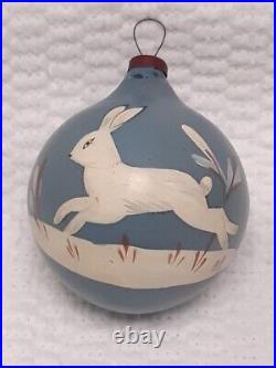 Christmas. New Year. Christmas toys. Ball. Hare Belyak. Rare. Vintage USSR