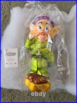 Christopher Radko Walt Disney Snow White Seven Dwarfs 1997 Box New