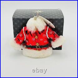 Christopher Radko Winter Ware Glass Christmas Ornament 5 Santa Claus Coat NEW