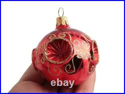 Czech blown glass vintage mercury style Christmas tree decorations baubles (12)