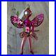 David-strand-pink-fairy-Italian-ballerina-glass-ornament-rare-signed-vintage-Xma-01-ute