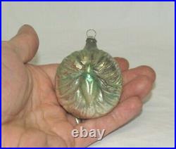 German Antique Glass Bee On A Flower Vintage Christmas Ornament Decoration 1900s