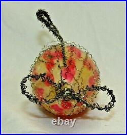 German Antique Glass End Of Day Zeppelin Christmas Ornament Decoration 1930's