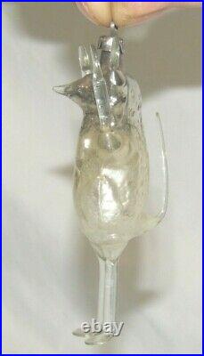 German Antique Glass Figural Mickey Mouse Vintage Christmas Ornament 1930's