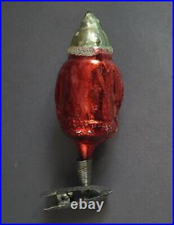 Glass Ornament Santa on Clip, ca. 1930 (# 10859)