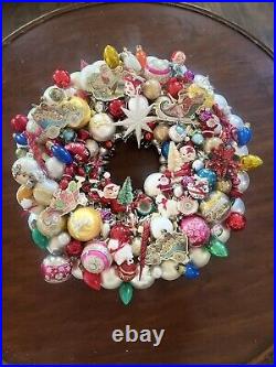 Handmade Vintage Christmas Ornament Wreath Custom 24