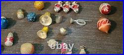 Huge lot! Rare Antique Christmas Mercury Glass Ornaments, Elephant, Clown, Santa