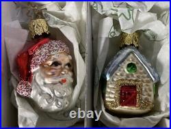 Inge-Glas Christmas Ornaments Miniatures The Bridal Collection Set of 12 Germany