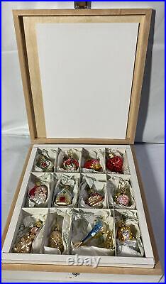 Inge-Glas Christmas ornaments Miniatures THE BRIDAL COLLECTION set of 12 germany