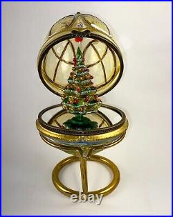 Komozja Mostowski Vintage Ornament Music box Handmade Glass Globe Christmas Tree