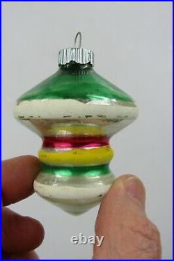 Lot 12 VTG Mercury Glass BELLS TORNADO BARREL Christmas Ornaments Shiny Brite