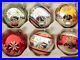 Lot-6-extra-large-vintage-glass-Christmas-ornaments-hand-painted-floral-01-xe