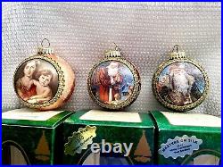 Lot Of 25 Vintage Krebs Silk Glass Masters Christmas Ornaments Original Boxes
