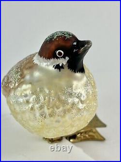 Lot Of 6 VTG BIRD Morawski Christmas Clipon Glass Ornaments Panda Toucan