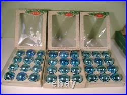 Lot Of 63 Vtg Christmas Ornaments Shiny Brite Mercury Glass Max Eckardt & Son's