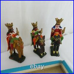 Lot VTG 1950s / 60s Christmas Ornaments Figural Penguin, Topper, Birds Blown
