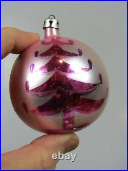 Lot VTG Blown Glass Pictured SANTA TREE Mica Christmas Ornaments Fantasia Poland