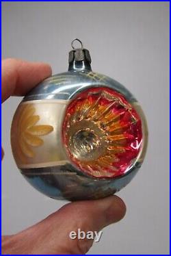Lot Vintage Blown Glass Indent Pictured BALL DROP Christmas Ornaments Poland